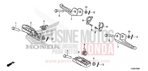 MARCHE CRF250RLAJ de 2018